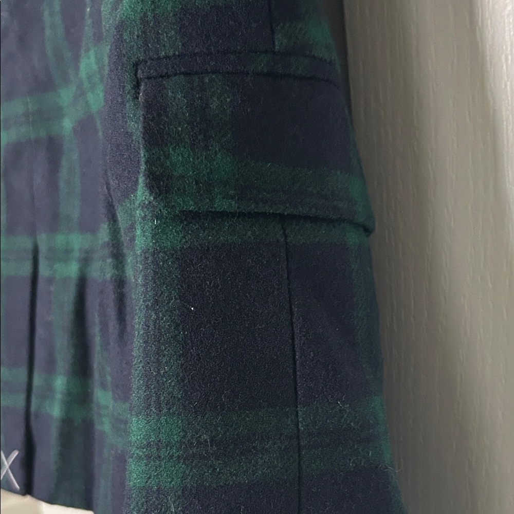 J. Crew Dark Green and Black Plaid Jacket - Picture 10 of 10